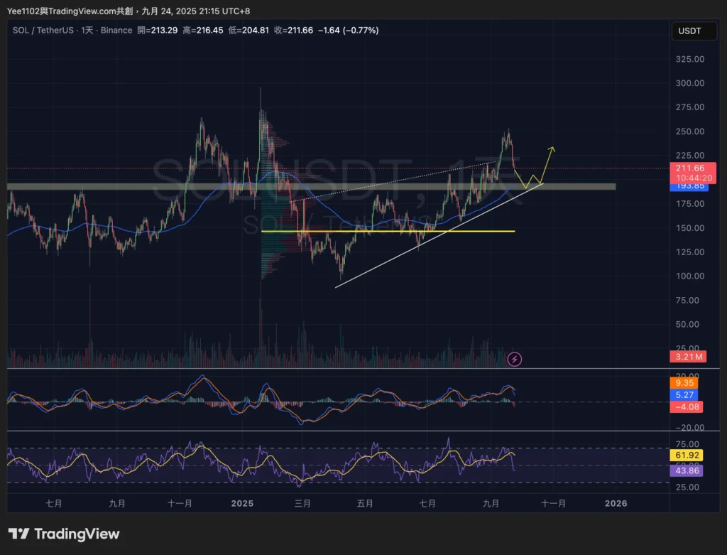 $SOL 價格分析
