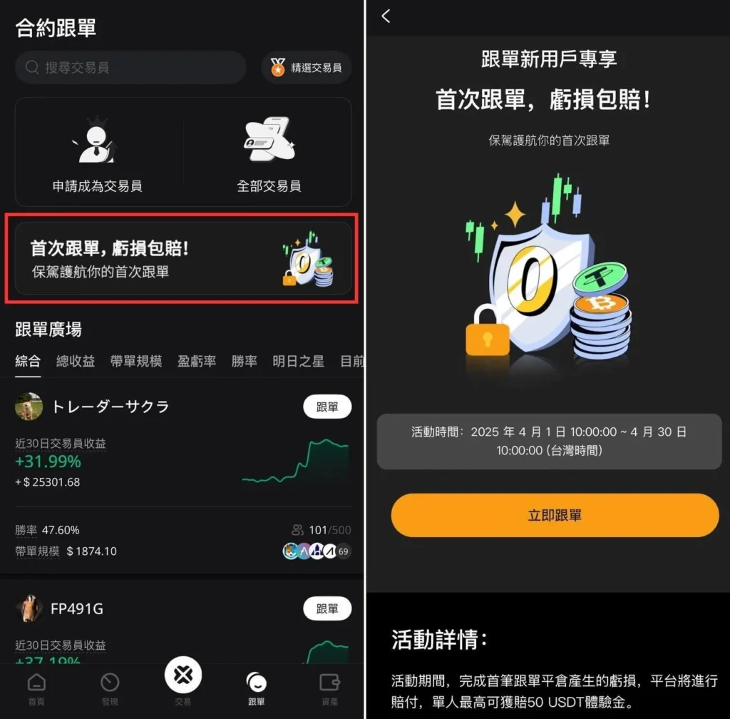 BTCC交易所- 跟單交易系統介紹，新手首次跟單活動！ - DA Labs