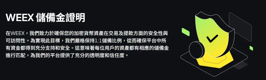 WEEX 儲備金