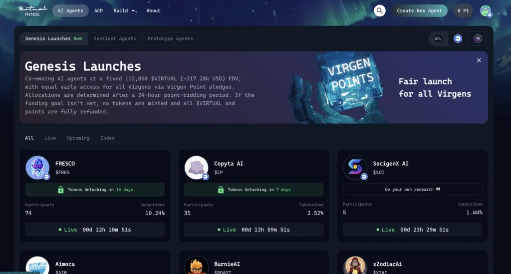 Virtual Genesis Launch 