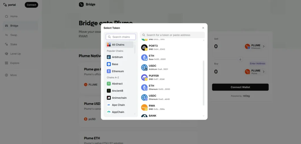 Plume 的跨鏈橋