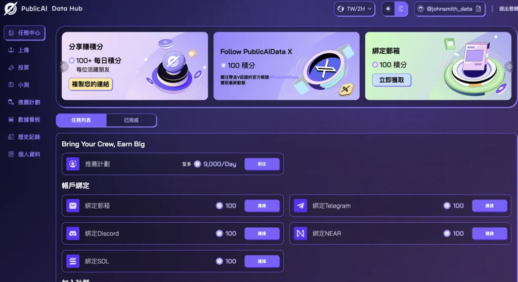 PublicAI 主頁