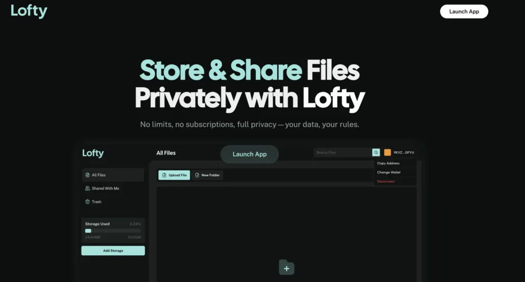 Lofty 數據上傳