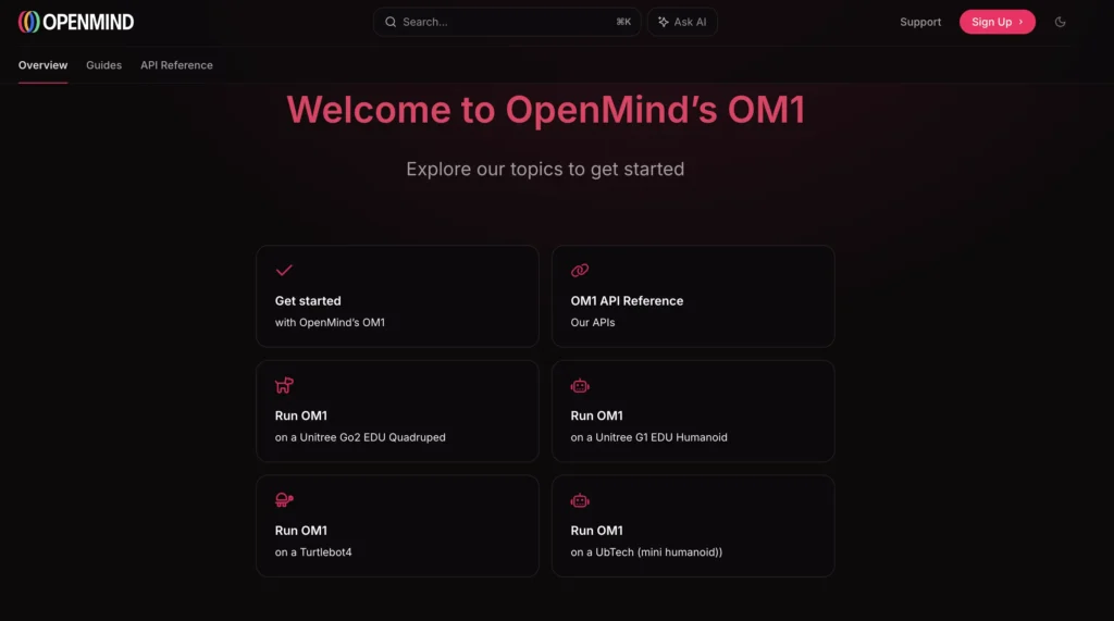 OpenMind 開發者申請