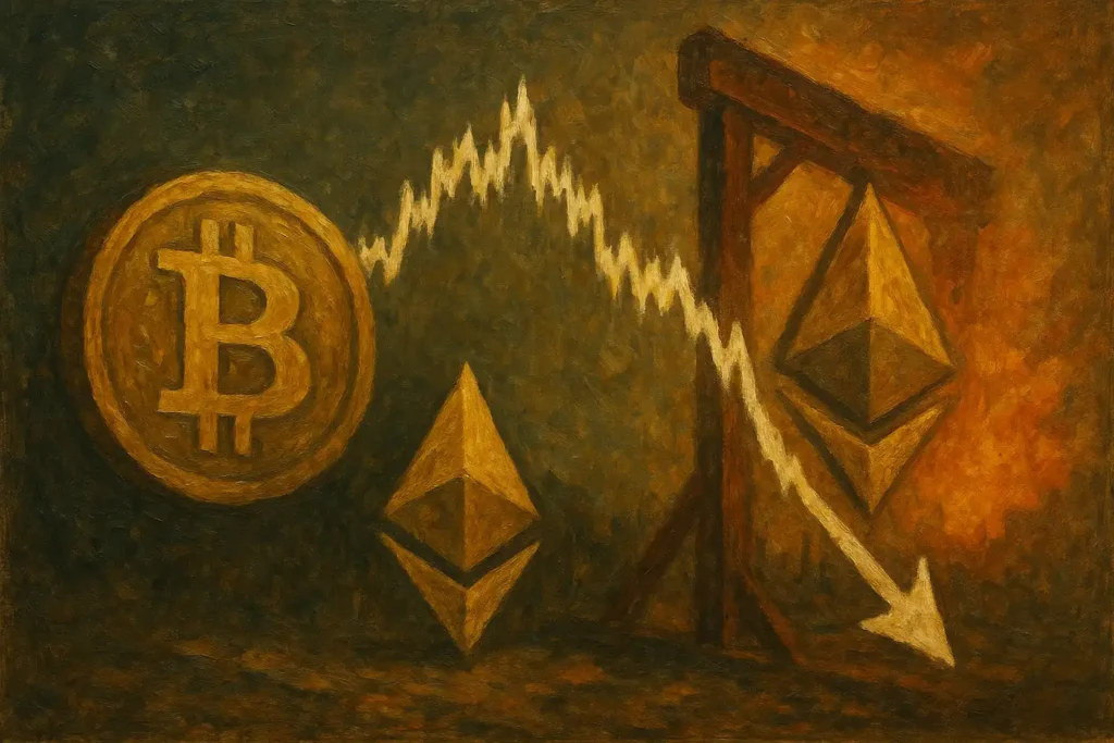 結構轉折已現？BTC、ETH 高檔震盪暗藏斷頭風險