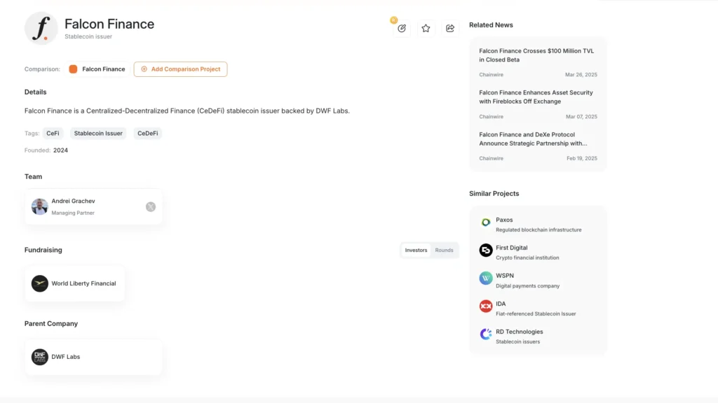 Falcon Finance 融資