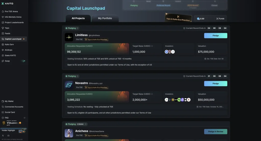 Kaito Capital Launch