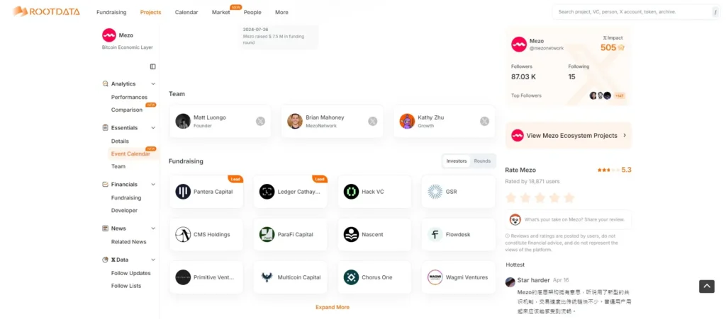 Mezo:Proof of HODL 機制,將閒置比特幣轉化為現金流並賺取空投收益! Mezo融資