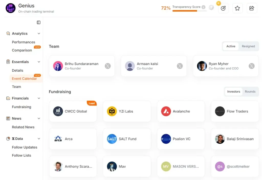 CZ 親自下場擔任顧問:Genius Trading 將使 DEX 遲早超越幣安的預言成真? Genius融資