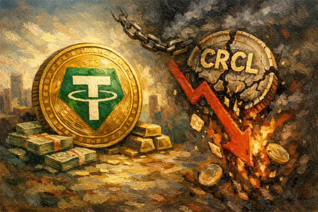 Tether 告別灰色監管 CRCL 重挫 20％！