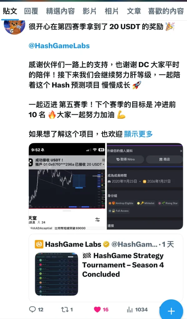 Hashgame 1萬U身分組攻略:零嚕策略與收益玩法全解析 生態曝光與社群擴散