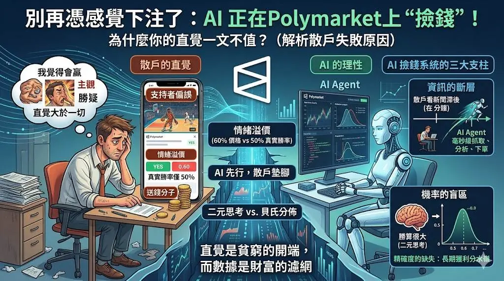別再給 Polymarket 送錢了! Brain vs AI