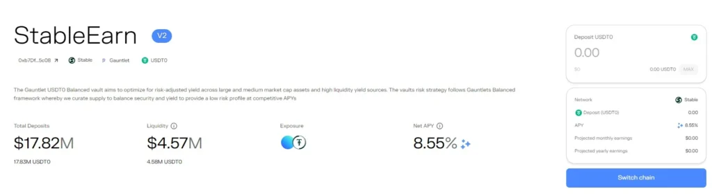StableEarn:專替 USDT 打造的金庫? StableEarn