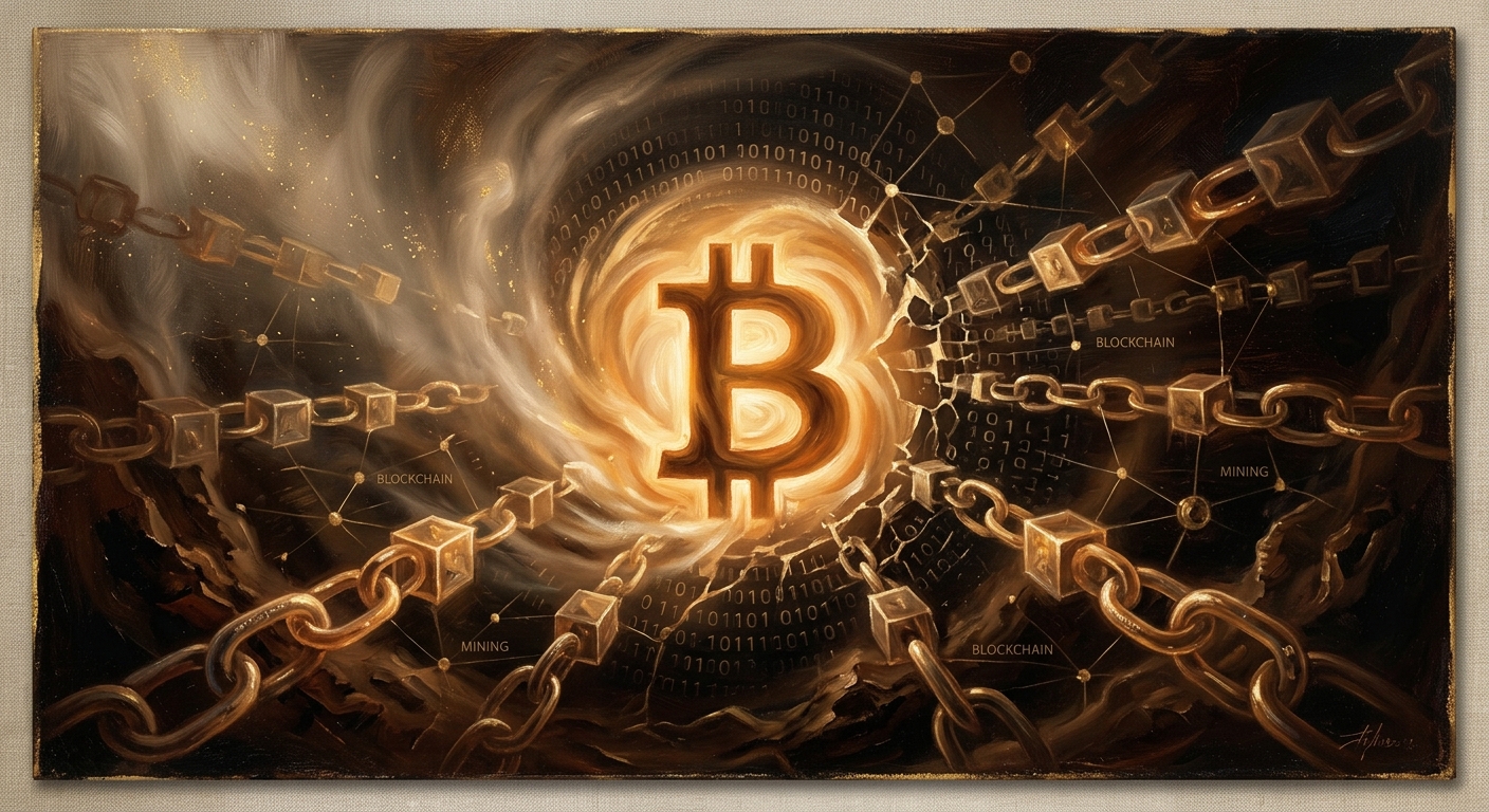 BTC 比特幣全解析 3 分鐘看懂加密貨幣王者如何運作加密貨幣 BTC 比特幣的數位象徵在區塊鏈網路中發光展現其科技感