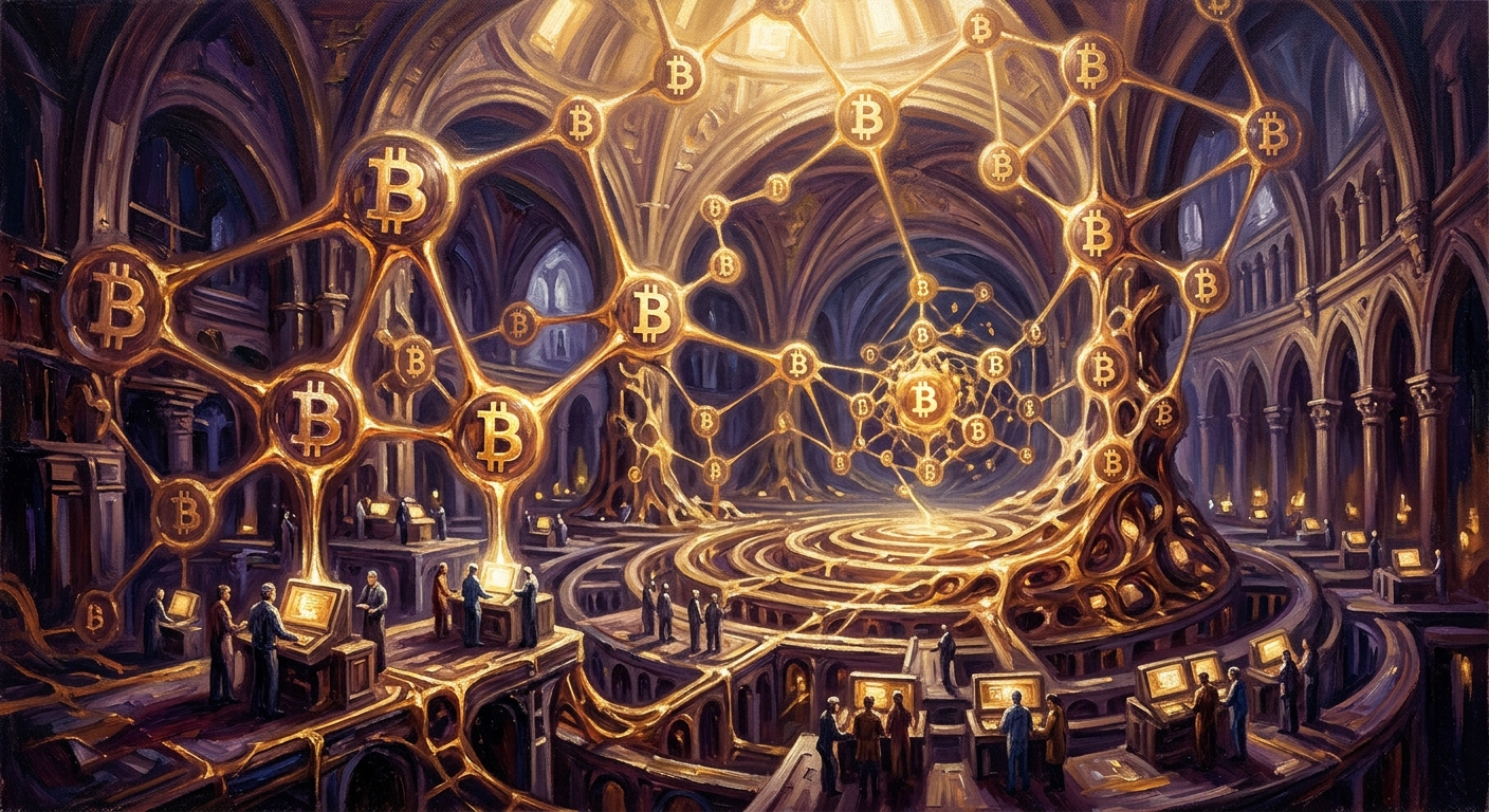 BTC 比特幣:3 分鐘搞懂去中心化數位貨幣、挖礦機制與投資風險 比特幣去中心化數位貨幣網路運作示意圖