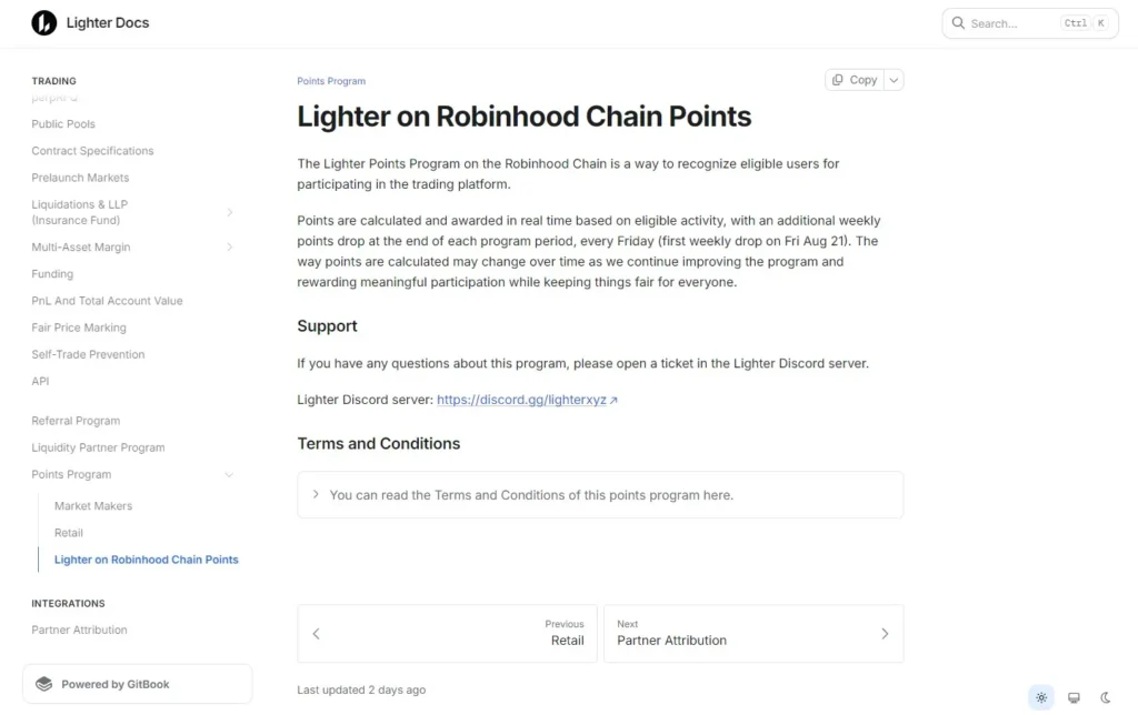 Lighter on Robinhood 積分計劃:教你如何低磨損埋伏空投! Lighter Points