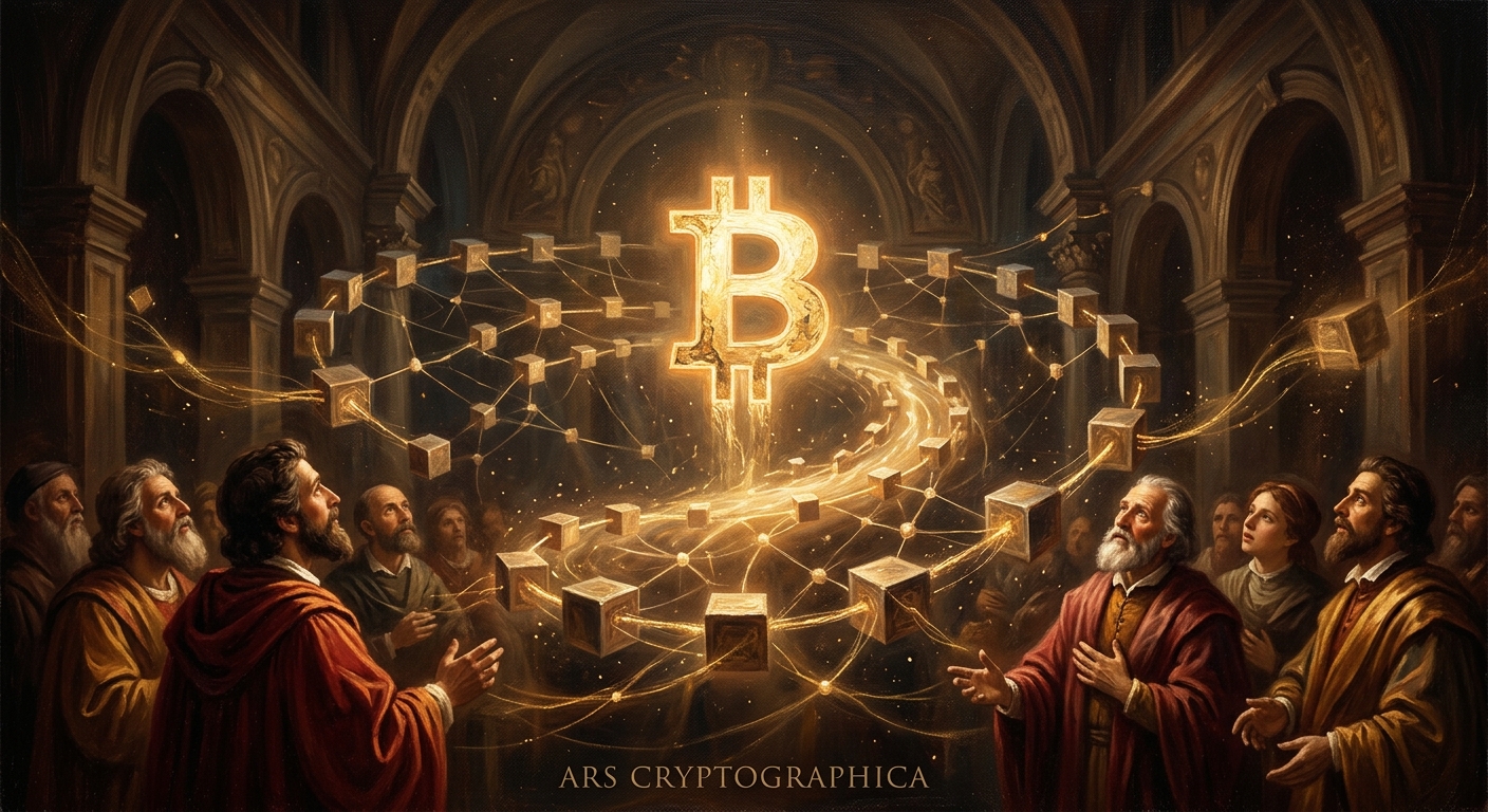 比特幣 BTC 是什麼?深入解析數位黃金的起源、運作與投資前景 比特幣 BTC 標誌在區塊鏈網絡中閃耀,象徵數位黃金的誕生與未來